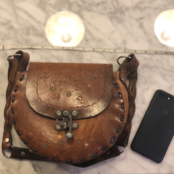 Handbags - Vintage Leather tooled bag